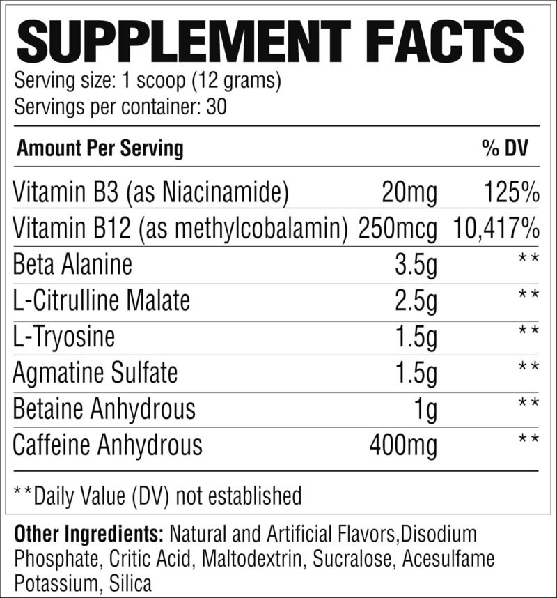RAW Pre Extreme | 30 Servings | Made in USA - Image 2