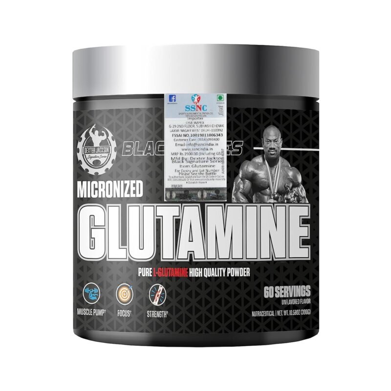 Dexter Jackson Black Series Micronized Glutamine | 5 Gram | 60 Servings | Made in USA