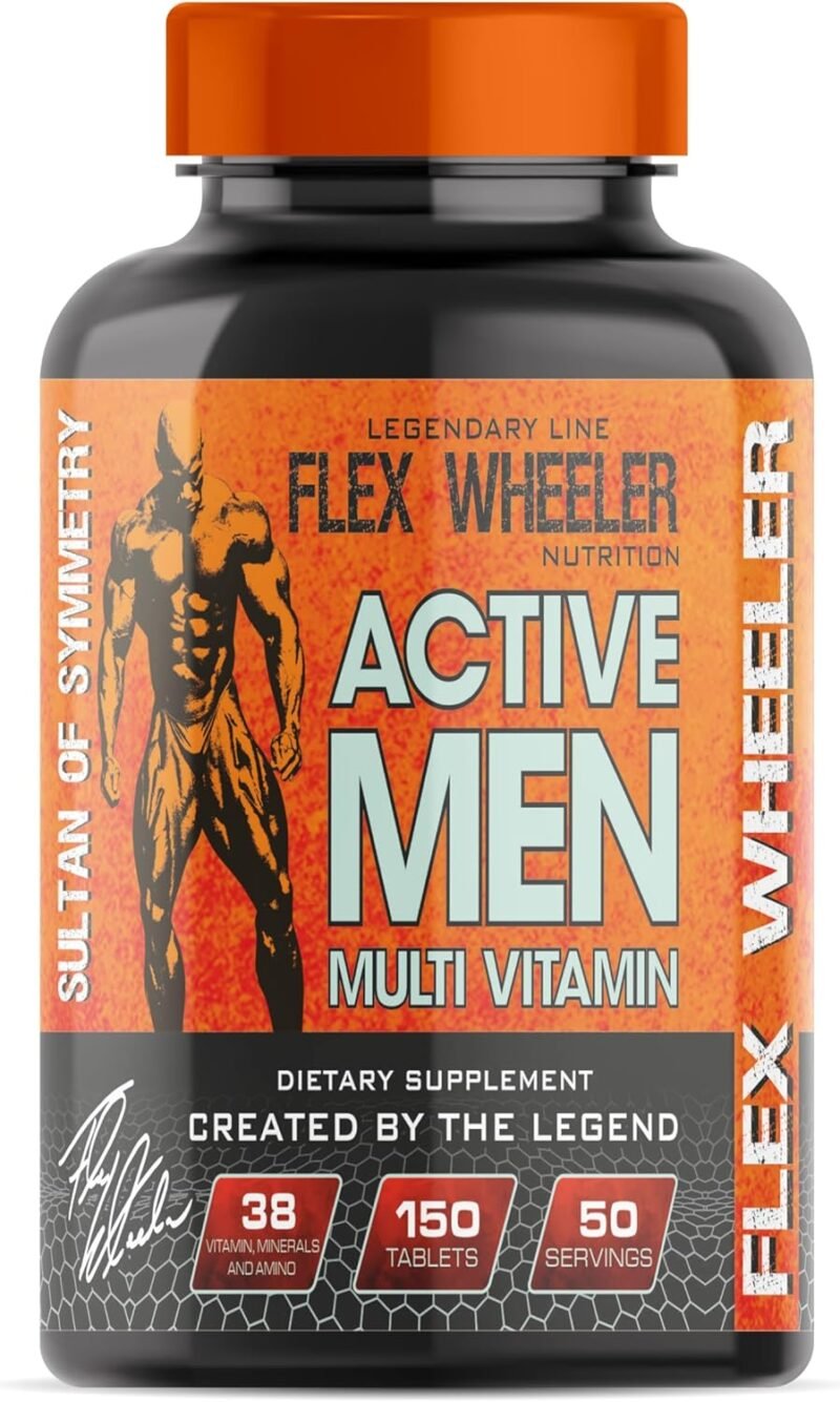 Flex Wheeler Active Men Multi Vitamin | 150 Tablet | Made in USA