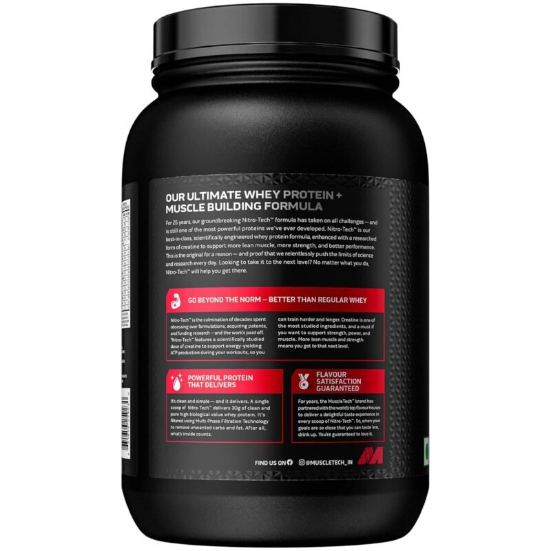 Muscletech Nitrotech Whey Protein | Boost Strength & Performance - Image 5