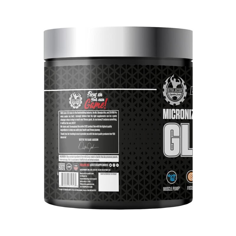 Dexter Jackson Black Series Micronized Glutamine | 5 Gram | 60 Servings | Made in USA - Image 3