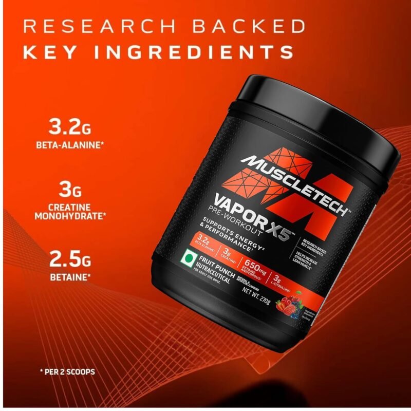 Muscletech ( MT ) VaporX5 Pre Workout | 30 Servings - Image 8