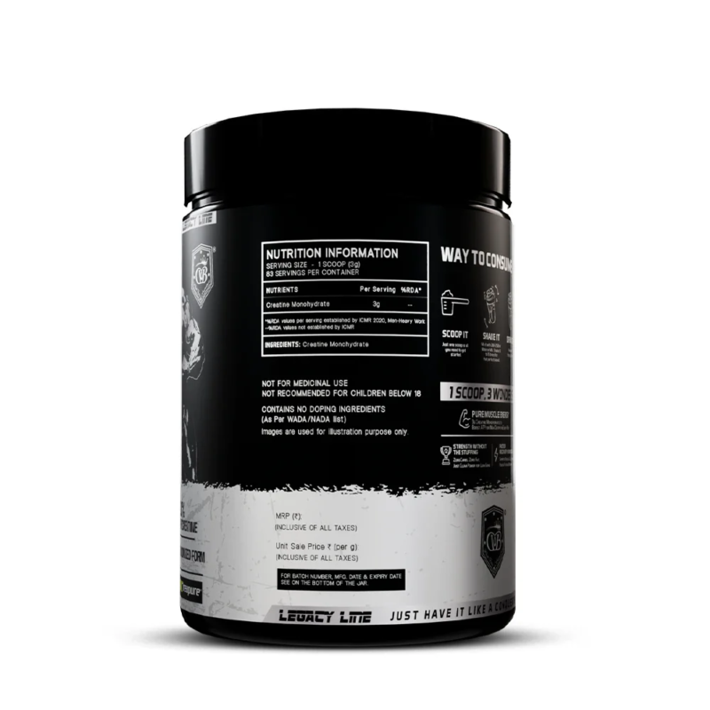 William Bonac Mono Lift - Micronized Creatine Monohydrate ( CREAPURE ) 83 Servings - Image 2