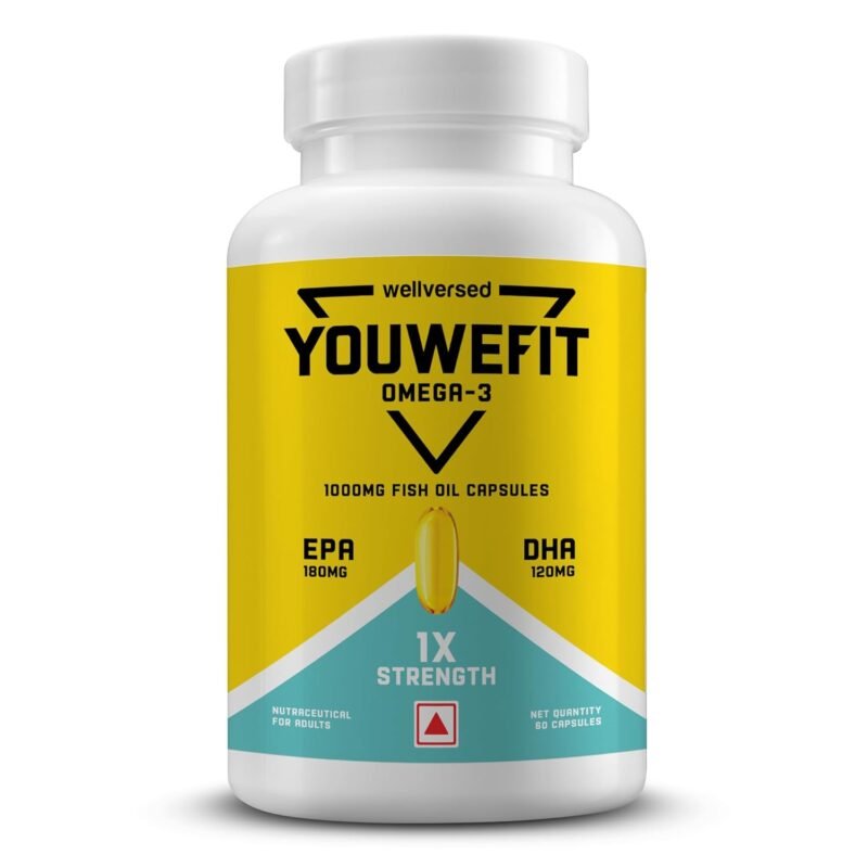 Wellversed | YouWeFit | Omega-3 | 1X Strength | 60 Capsules