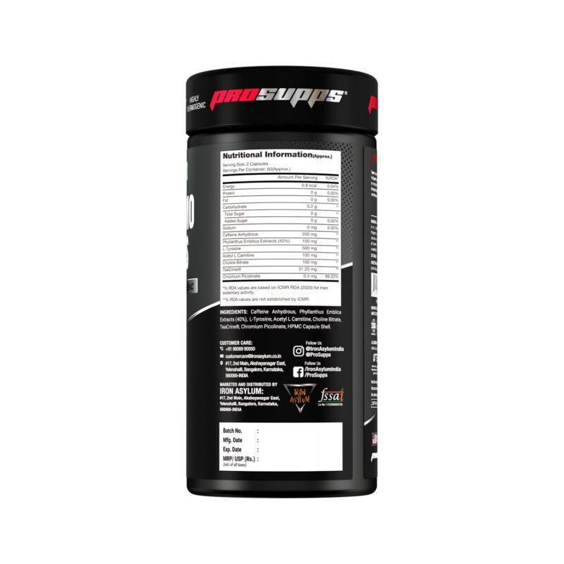 Pro Supps Thermo Caps Fat Burner | 120 Capsules - Image 2