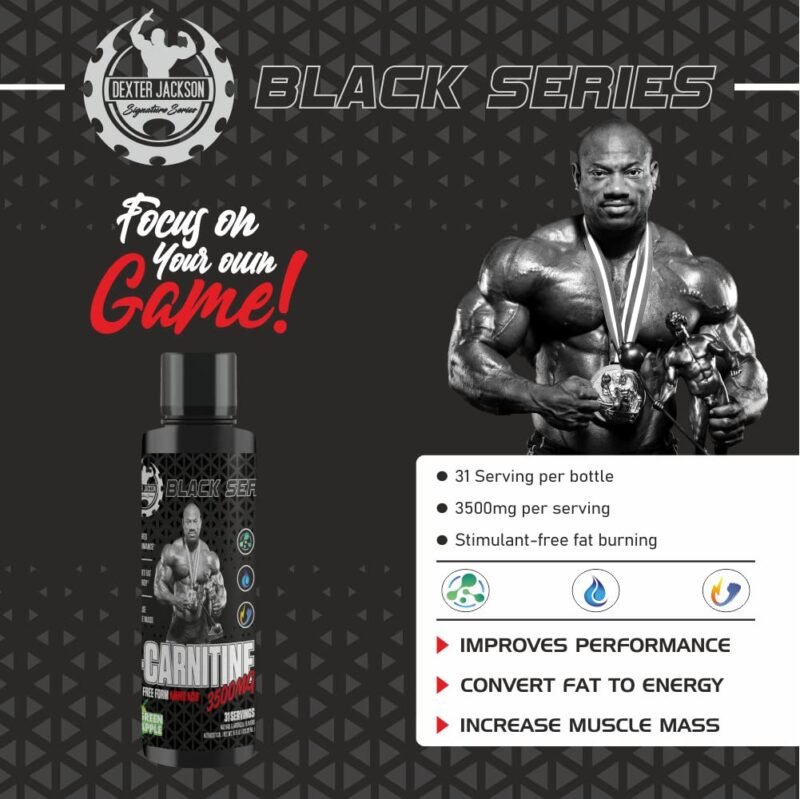 Dexter Jackson L-Carnitine 3500 mg Liquid | 31 Servings | Made in USA - Image 6