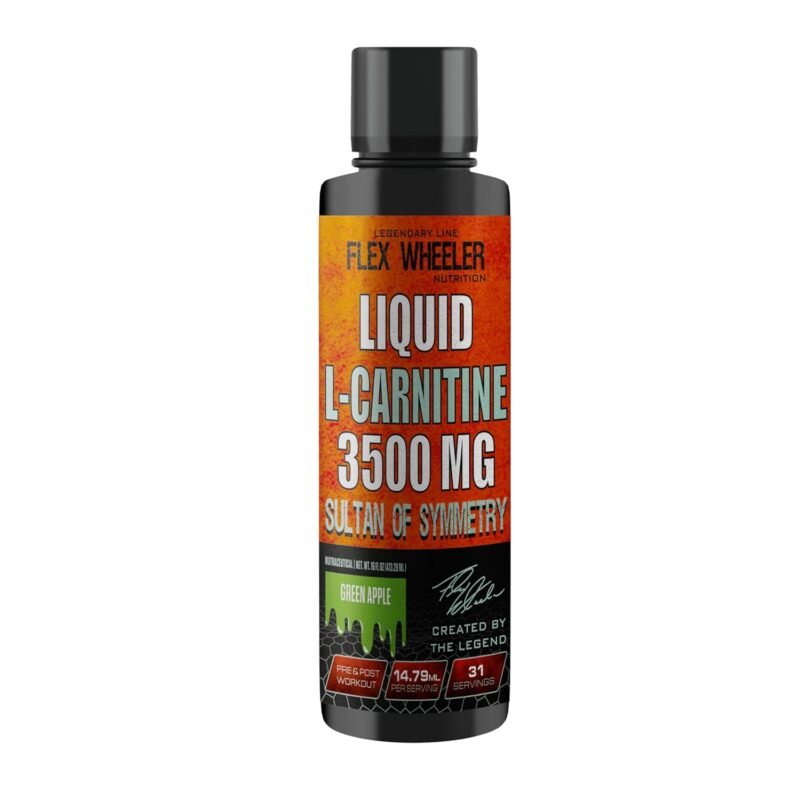 Flex Wheeler L-Carnitine Liquid 3500 mg | 31 Servings | Made in USA