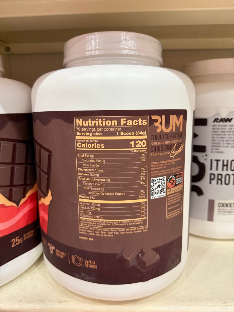 CBUM's RAW Nutrition Itholate Protein - Pure Isolate 2.33 kg | Made in USA - Image 2