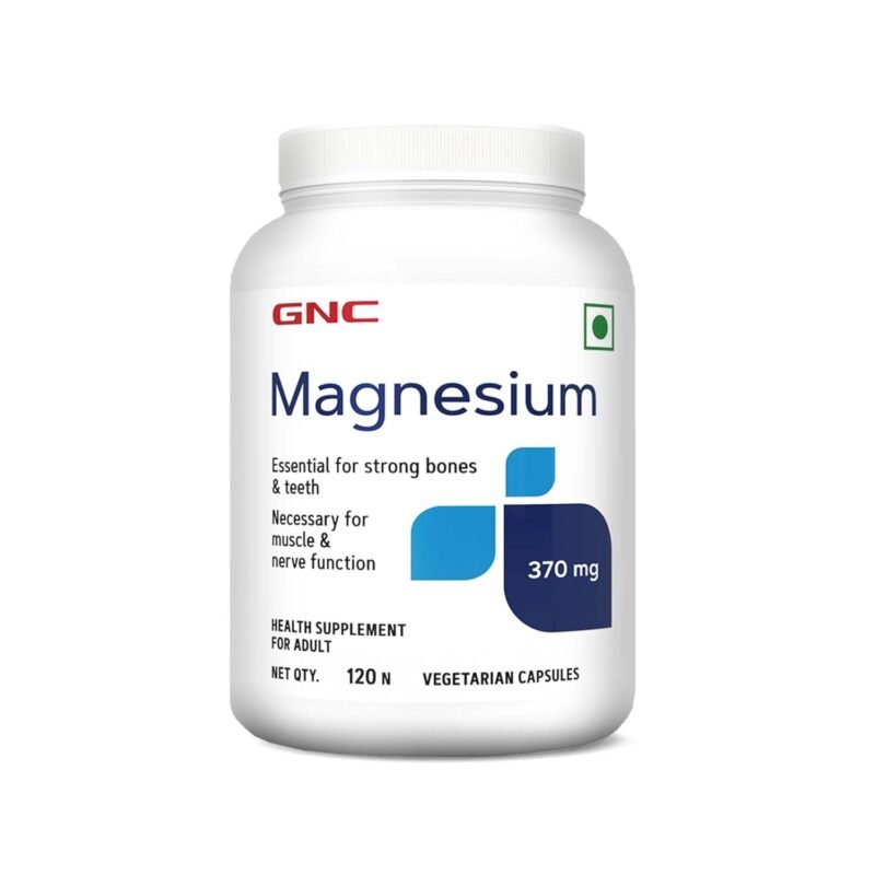 GNC Magnesium 370 mg Capsules | 120 Capsules