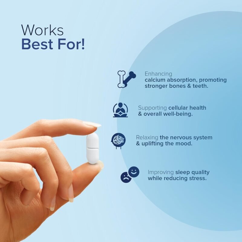 GNC Magnesium 370 mg Capsules | 120 Capsules - Image 5