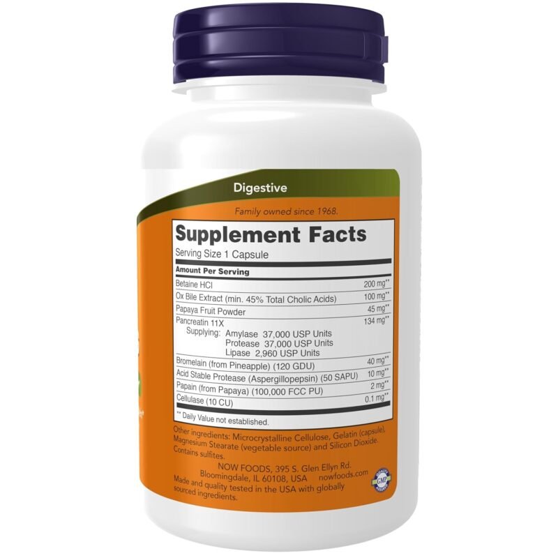 NOW Super Enzymes Capsule | 90 Capsules - Image 2