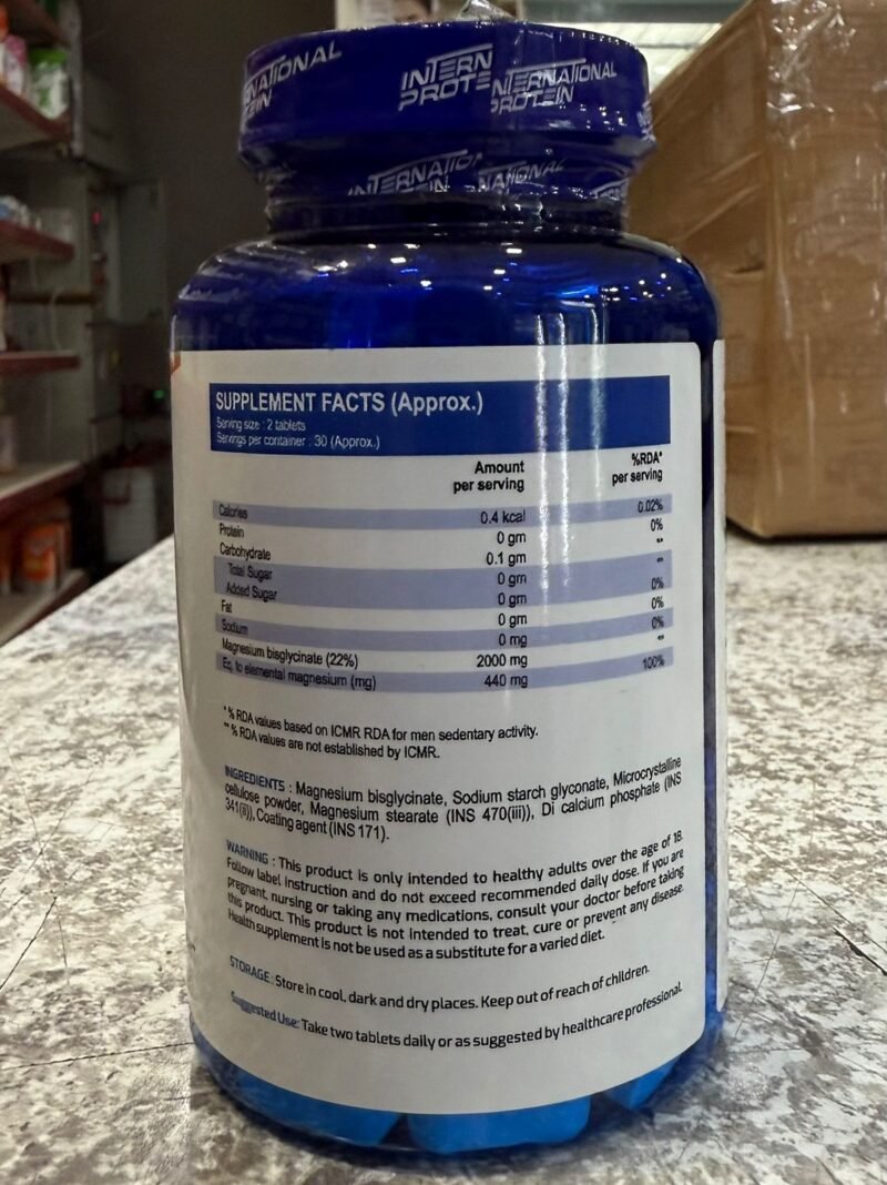 International Protein Magnesium Bisglycinate 2000 mg | 60 Tablet - Image 2