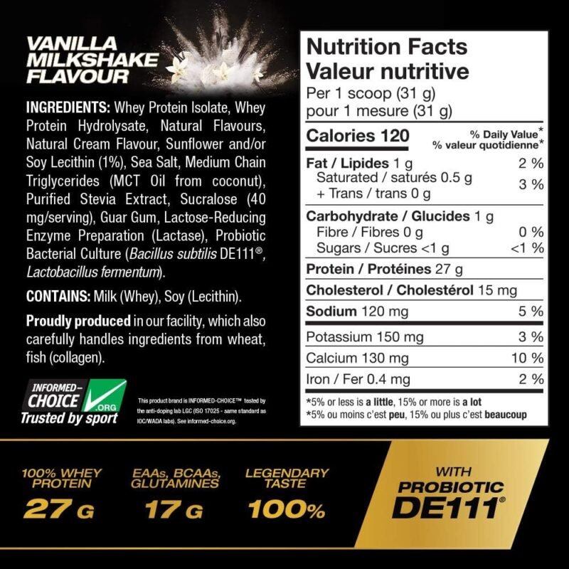 Pure Vita Labs (PVL) ISOGOLD 2.27 kg | Isolate + Hydrolysate Whey Protein | Made in Canada | Imported by GMC - Image 2
