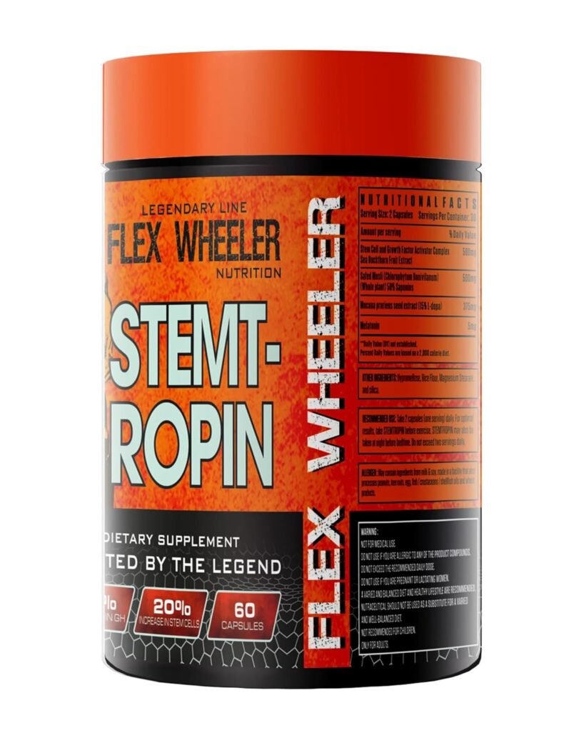 Flex Wheeler Stem-Tropin, 60 Capsules | Made in USA - Image 2