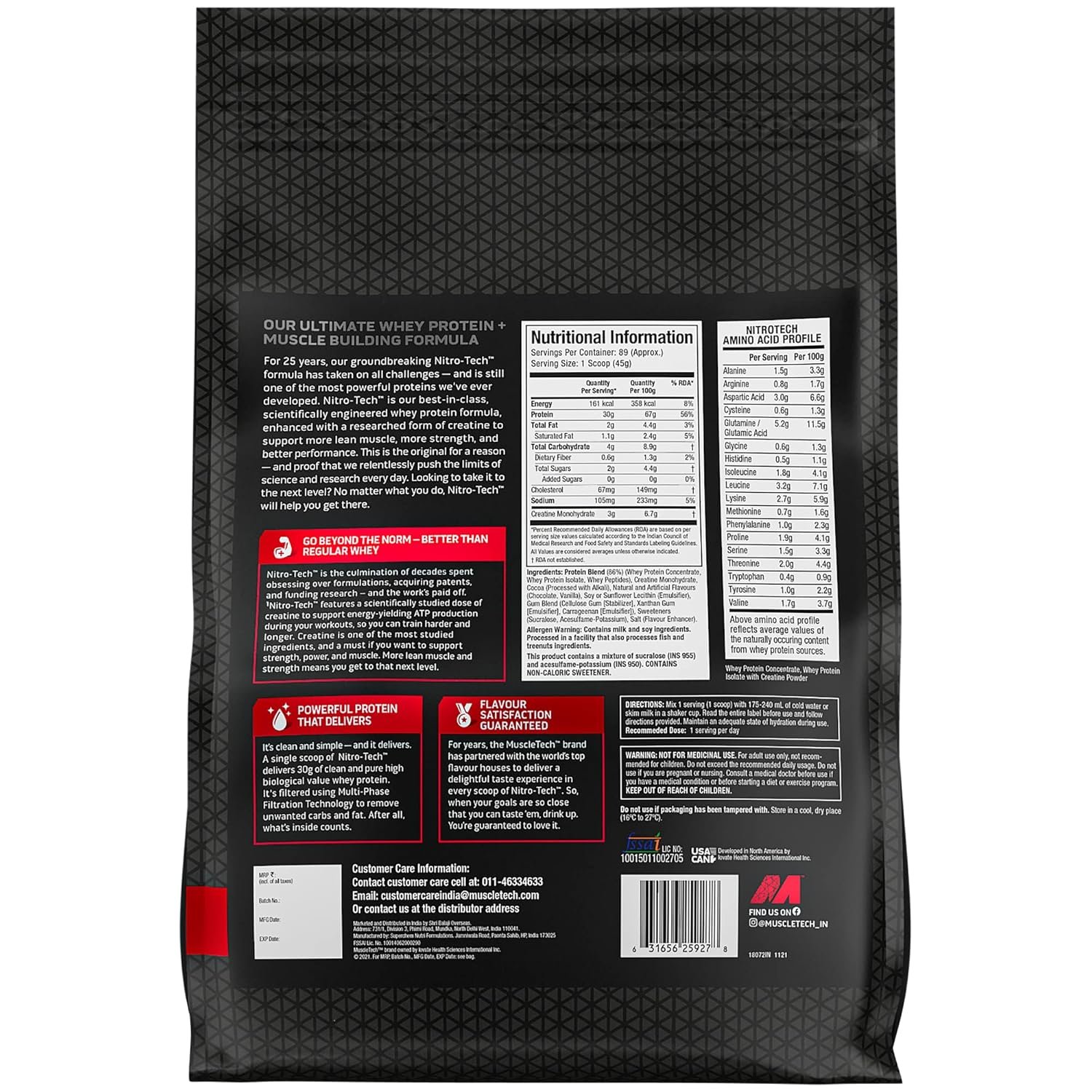 Muscletech Nitrotech Whey Protein | Boost Strength & Performance - Image 6