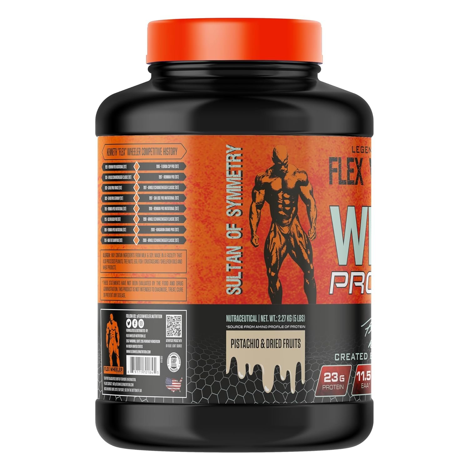 Flex Wheeler Whey Protein 5 lb | 81 Servings | Made in USA - Image 2