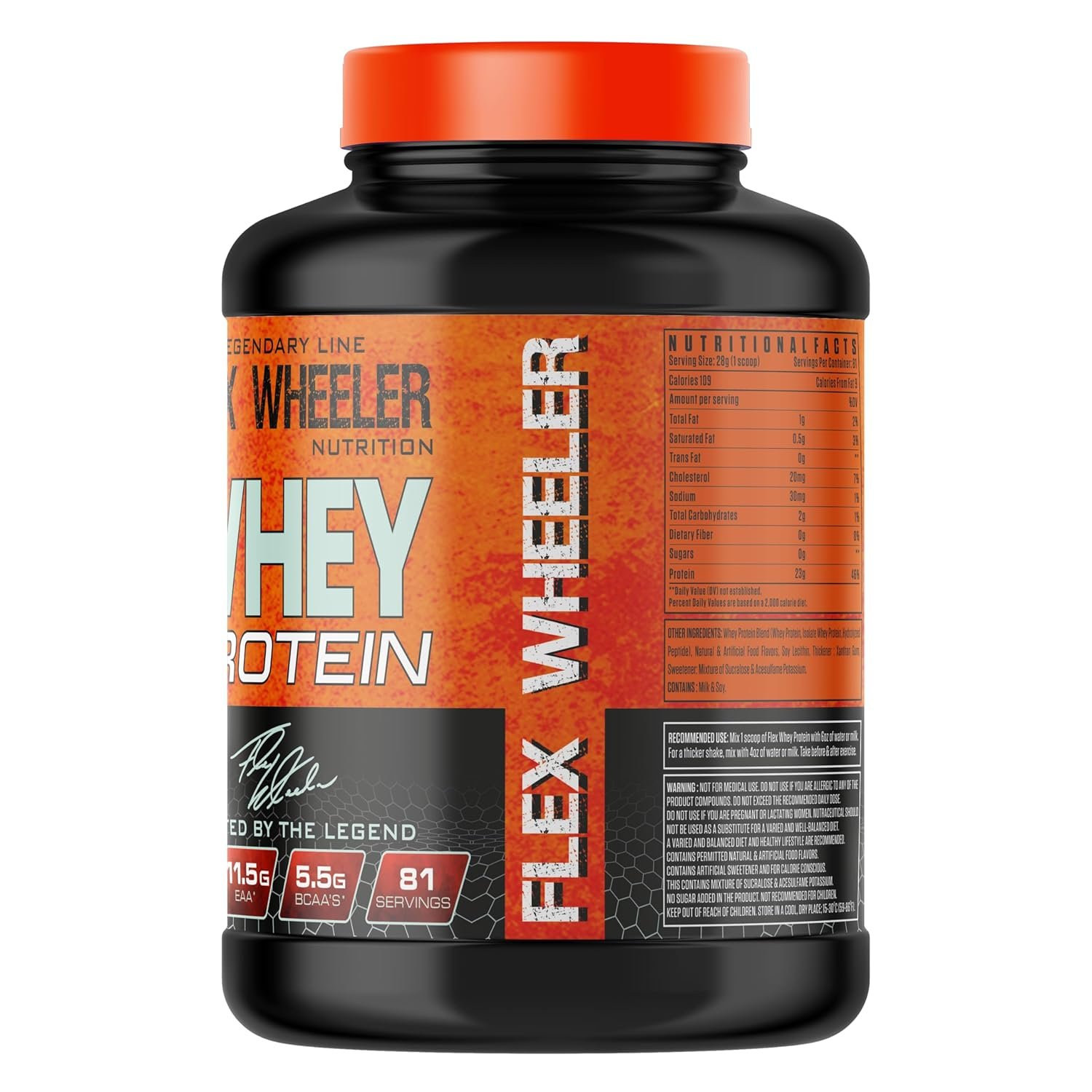 Flex Wheeler Whey Protein 5 lb | 81 Servings | Made in USA - Image 3