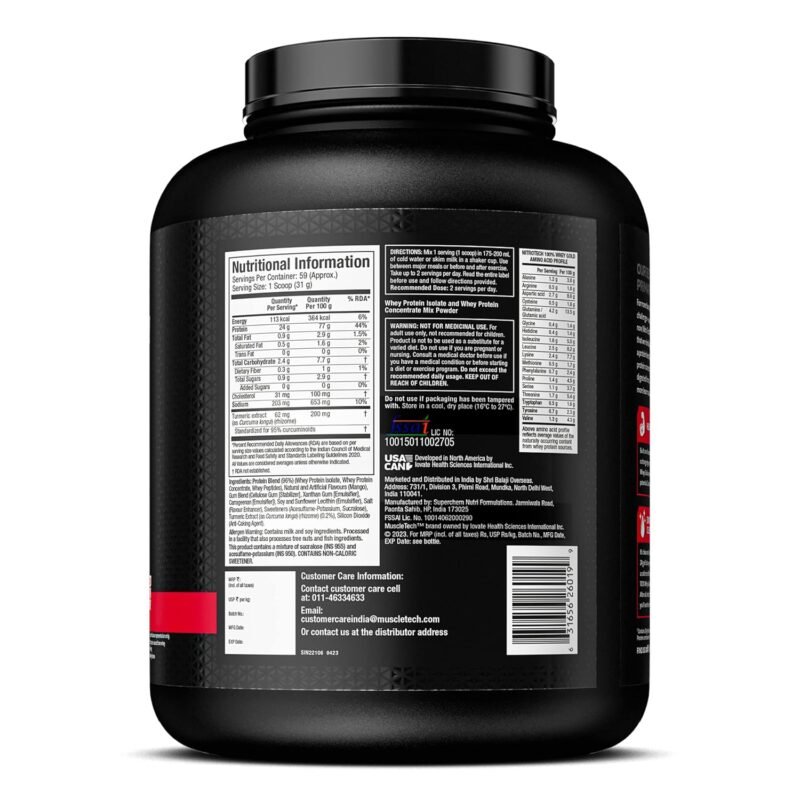 Muscletech NitroTech Whey Gold (1.8 kg) | Free Muscletech Shaker - Image 6