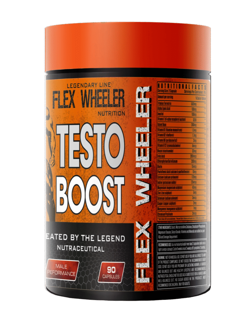 Flex Wheeler Testo Boost | 90 Capsules | Made in USA - Image 2