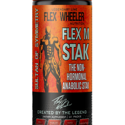 Flex Wheeler M-Stak | Non Hormonal Anabolic Stack | 21 Packs | Made in USA