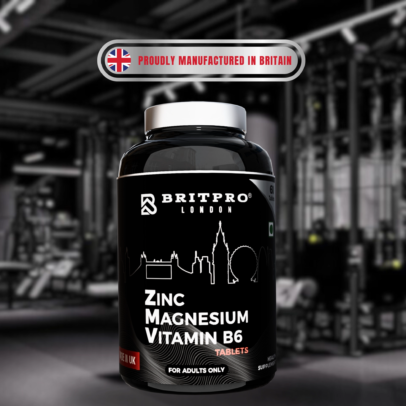 BritPro London Zinc Magnesium Vitamin B6 Tablets (60) | Made in UK