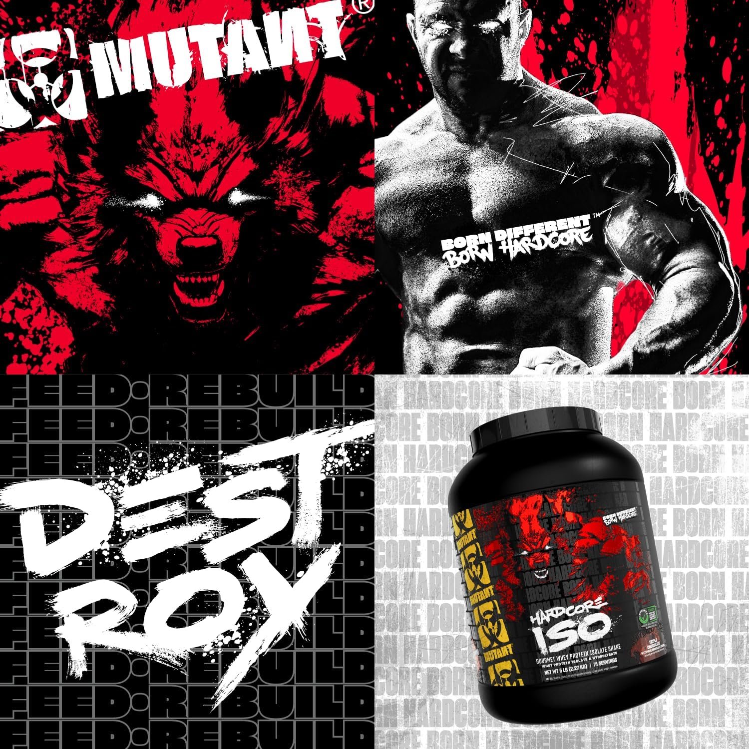 Mutant Hardcore ISO Surge Whey Protein Isolate 5 lb (2.27 kg) – Triple Chocolate | Made in Canada | Official Importer: GMC - Image 8