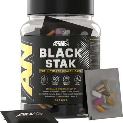 Applied Nutrition Black Stak - The Ultimate Health Pack (30 packs in each tub) | Made in UK