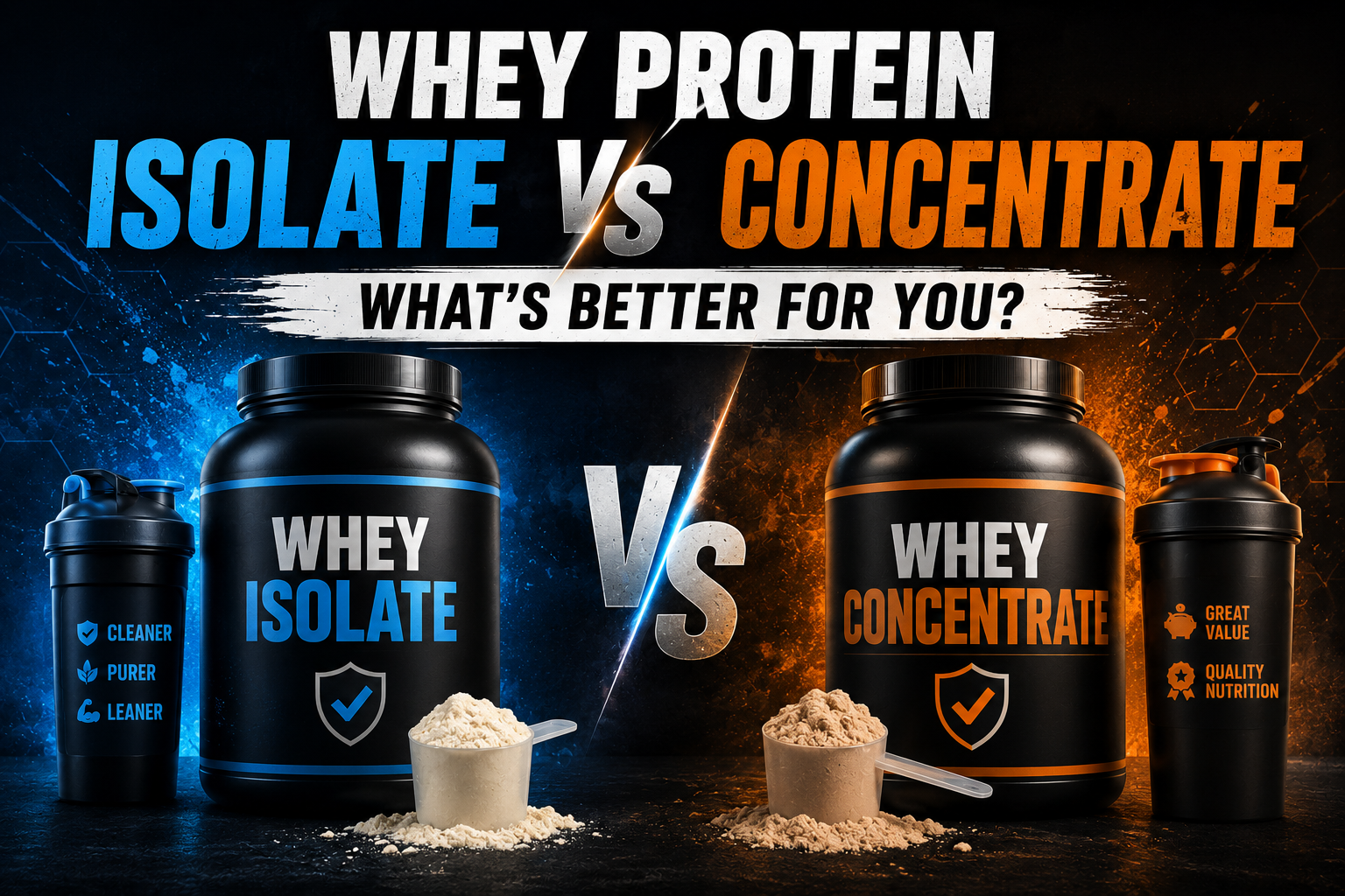 Whey Protein Isolate vs Concentrate: What's Better for You?