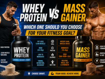 Whey Protein vs Mass Gainer: Which One Should You Choose for Your Fitness Goal?
