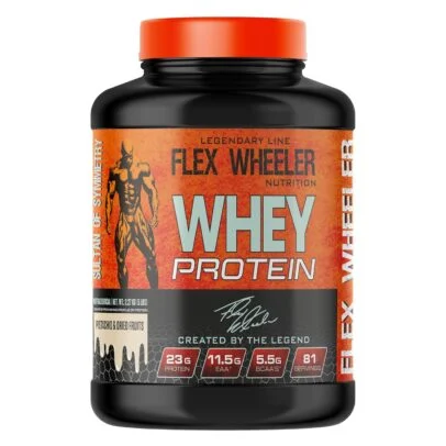 Flex Wheeler Whey Protein 5 lb | 81 Servings | Made in USA
