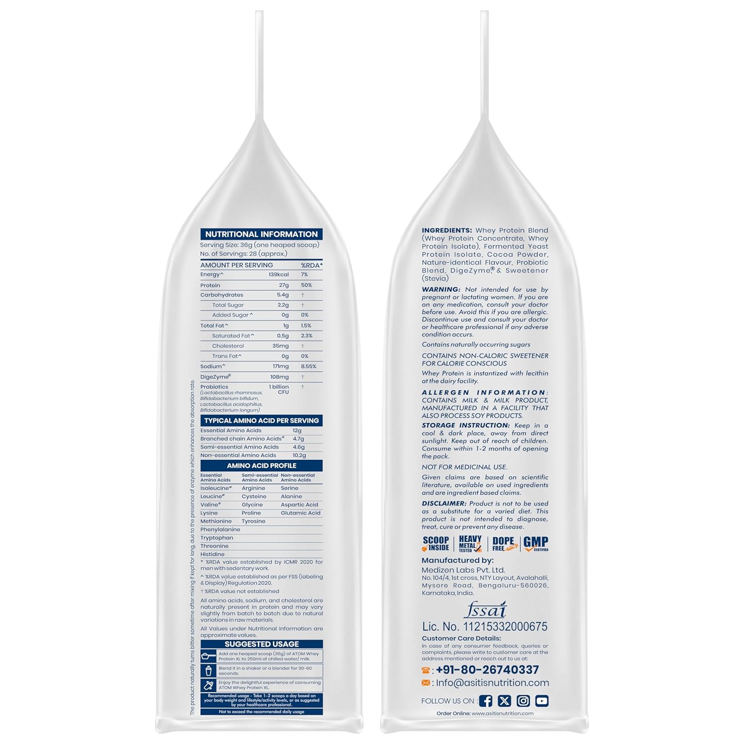 AS-IT-IS ATOM Whey Protein XL (1kg) - Image 3
