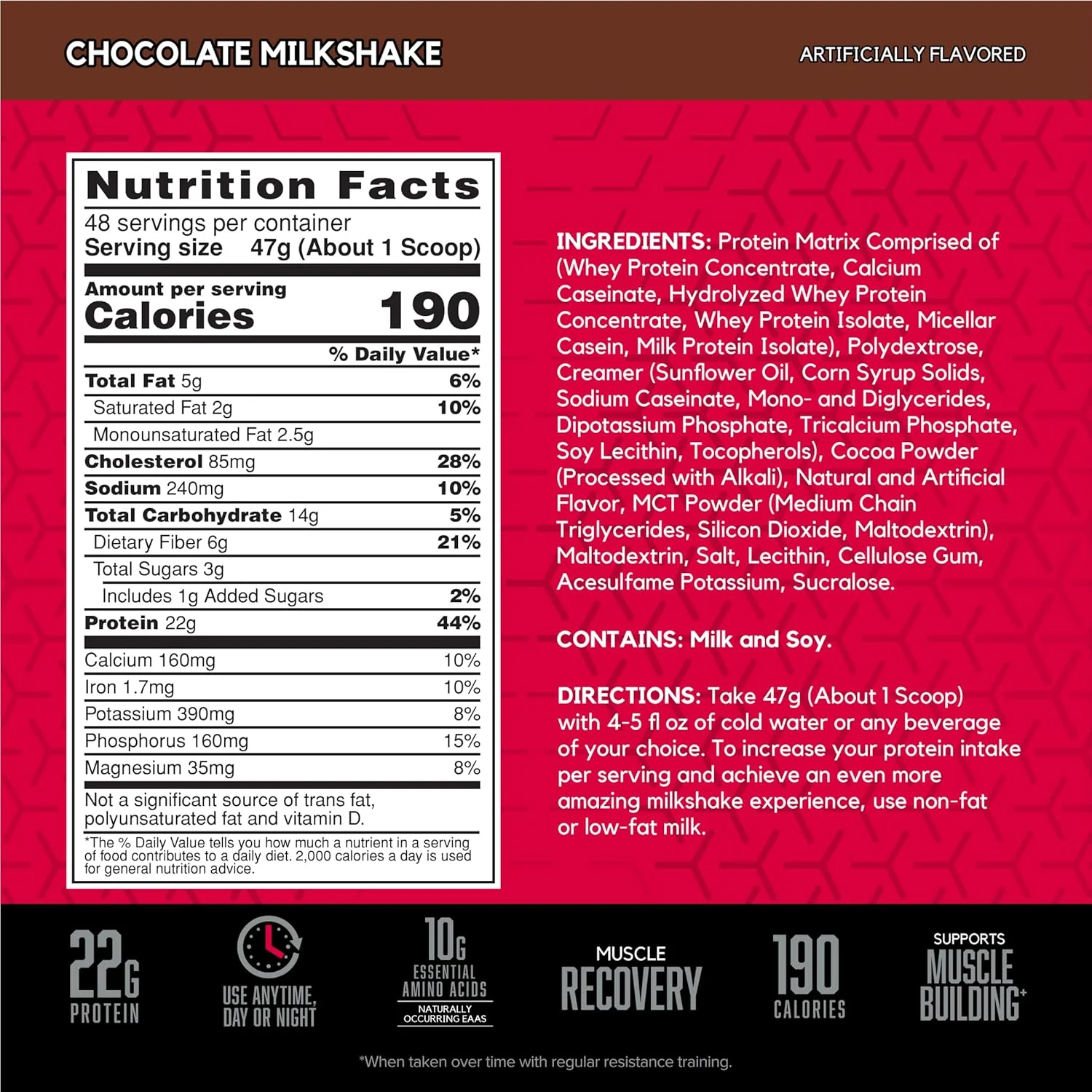BSN Syntha 6 Protein Powder, 2.27kg, Chocolate Milkshake (Free ON Creatine 100 Gram) - Image 3