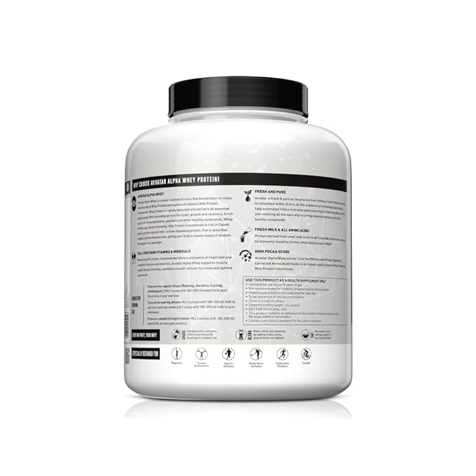 Avvatar Alpha Whey | High PDCAAS | EAA & BCAA for Strength - Image 2