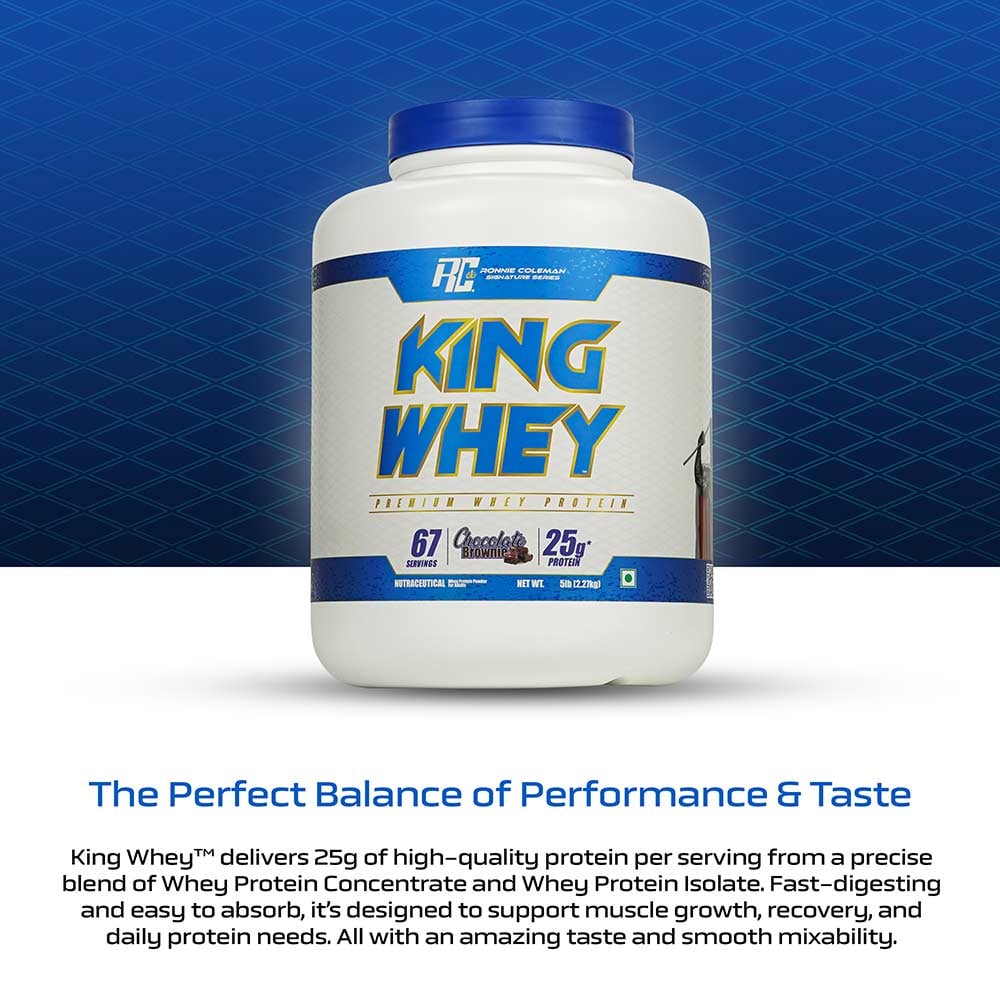 Ronnie Coleman (RC) Signature Series King Whey Protein (5 lb | Chocolate Brownie) - Image 10