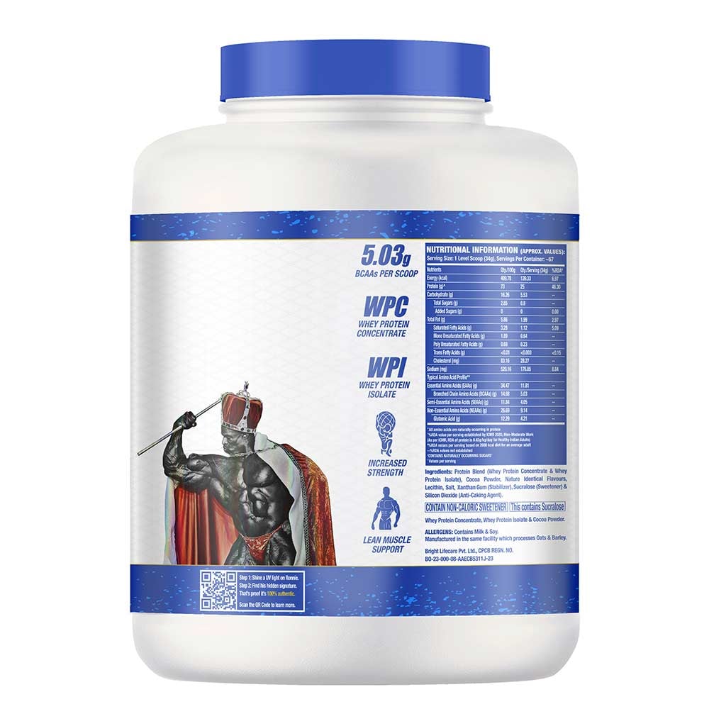 Ronnie Coleman (RC) Signature Series King Whey Protein (5 lb | Chocolate Brownie) - Image 3