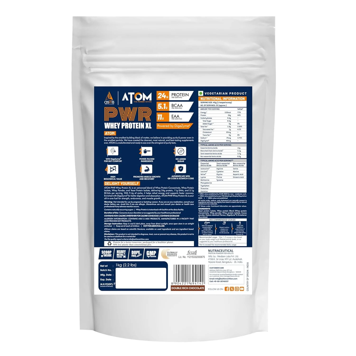 AS-IT-IS ATOM PWR Whey Protein XL - Image 2