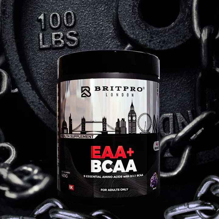 Britpro London EAA + BCAA Powder | 40 Servings | Made in UK