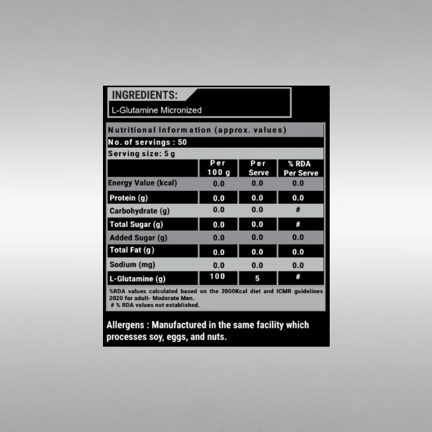 Britpro London L-Glutamine Micronized Powder 250g – 50 Servings | UK - Image 2