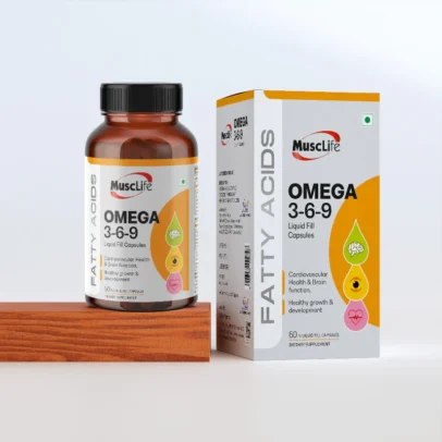 Musclife Omega 3-6-9 Capsules – Omega 3, 6 & 9 Supplement | Daily Capsules