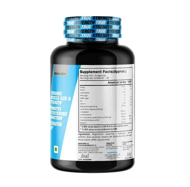 BPI ZMA ( Zinc , Magnesium & more ) Capsules | 90 Capsules - Image 3