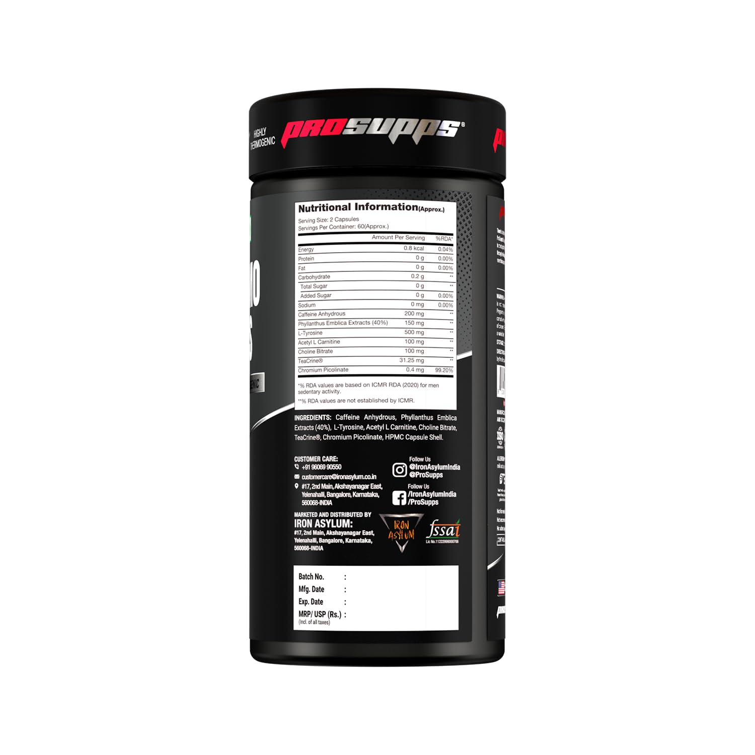 ProSupps Thermo Caps – 120 Capsules, 60 Servings | Dietary Supplement - Image 2