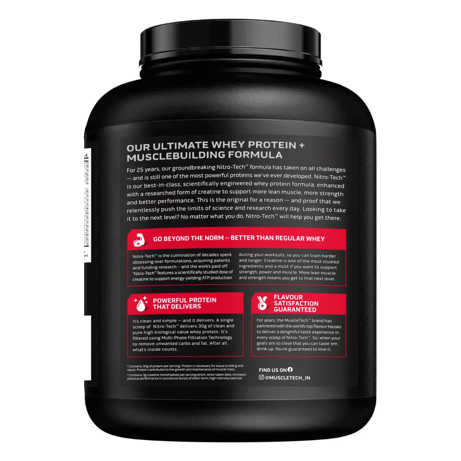 MuscleTech Nitro-Tech Whey Protein – Whey Protein Supplement - Image 4