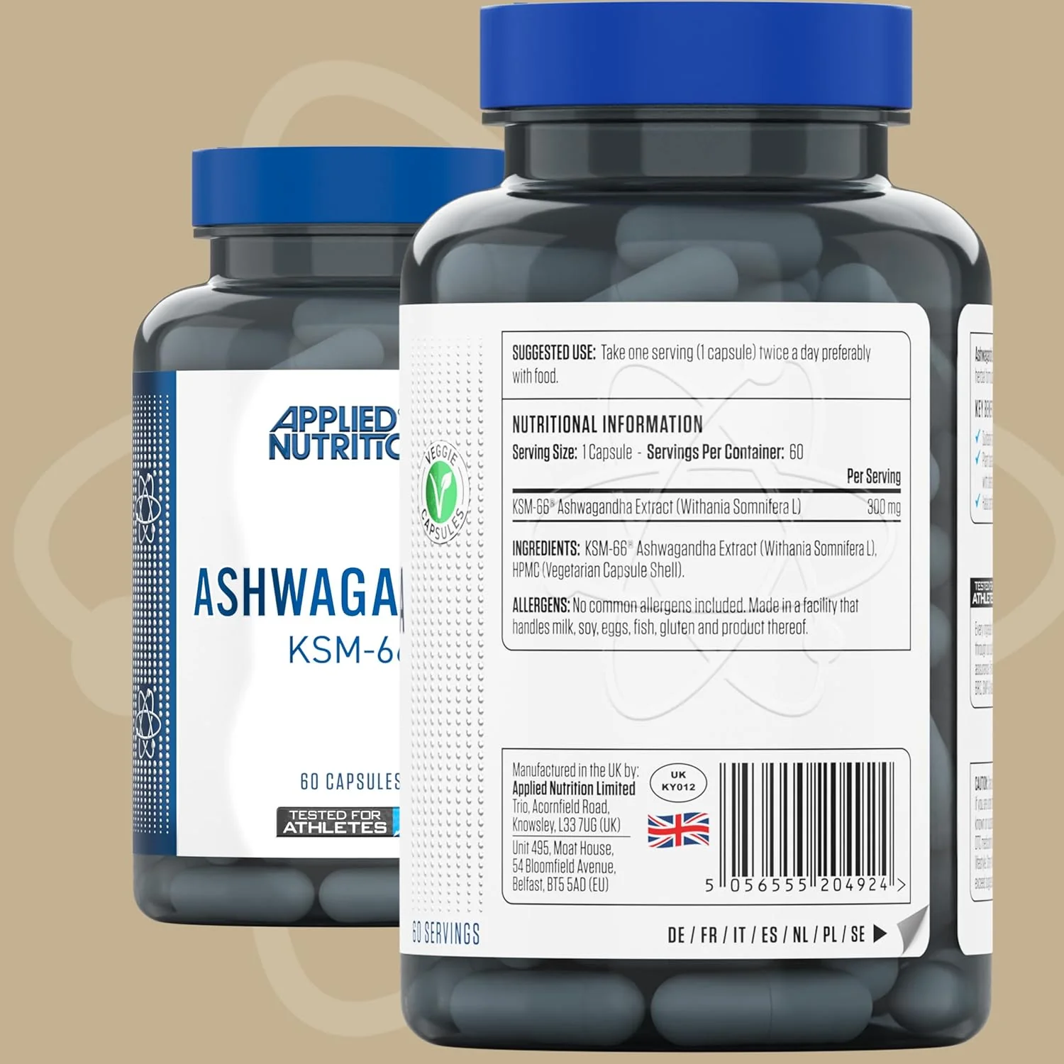 Applied Nutrition Ashwagandha KSM-66 | 60 Capsules | UK Made - Image 3