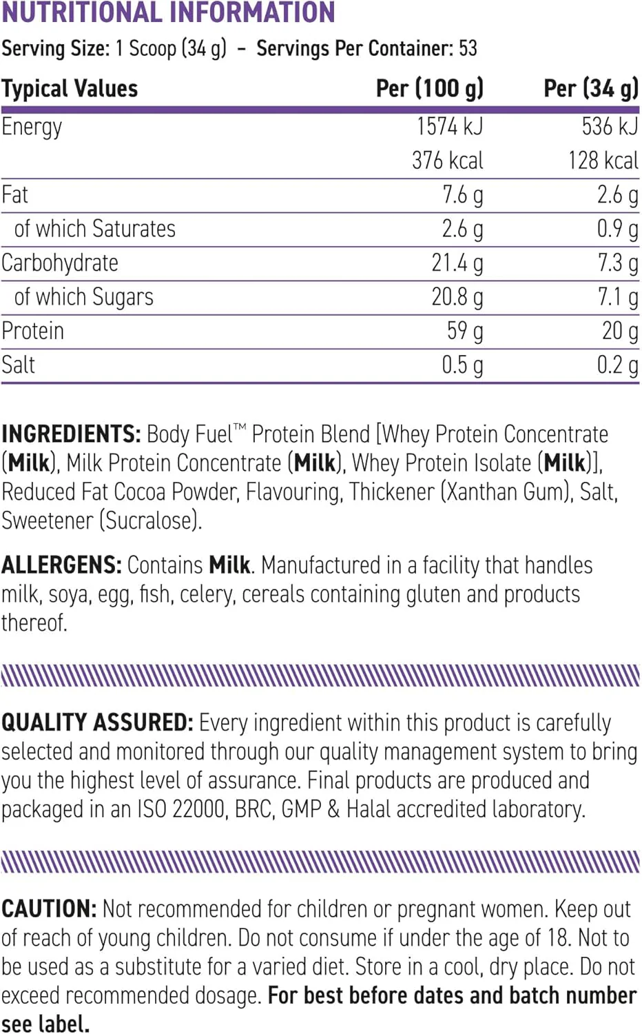 Applied Nutrition | BodyFuel | Whey Protein | Made in UK - Image 3