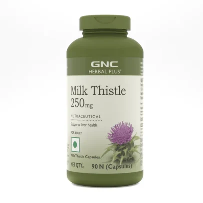 GNC Herbal Plus Milk Thistle - 250mg Detoxifies Liver Toxins