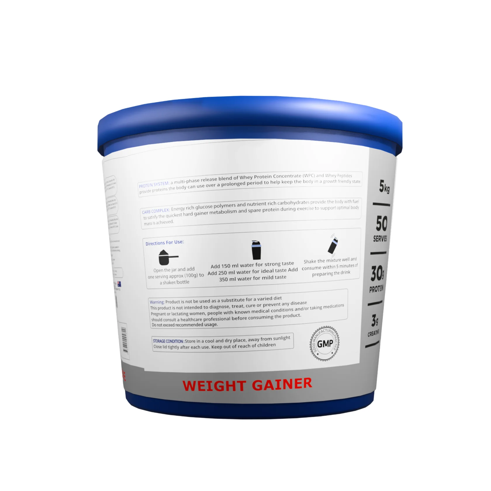International Protein Anabolic Mass Gainer 5kg & 3kg – Muscle Mass Gainer - Image 3
