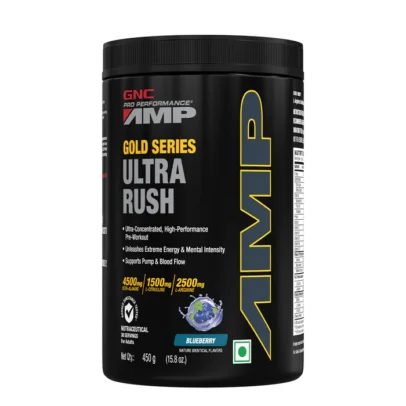 GNC AMP Gold Series Ultra Rush Pre-Workout 450g – Pre-Workout Supplement