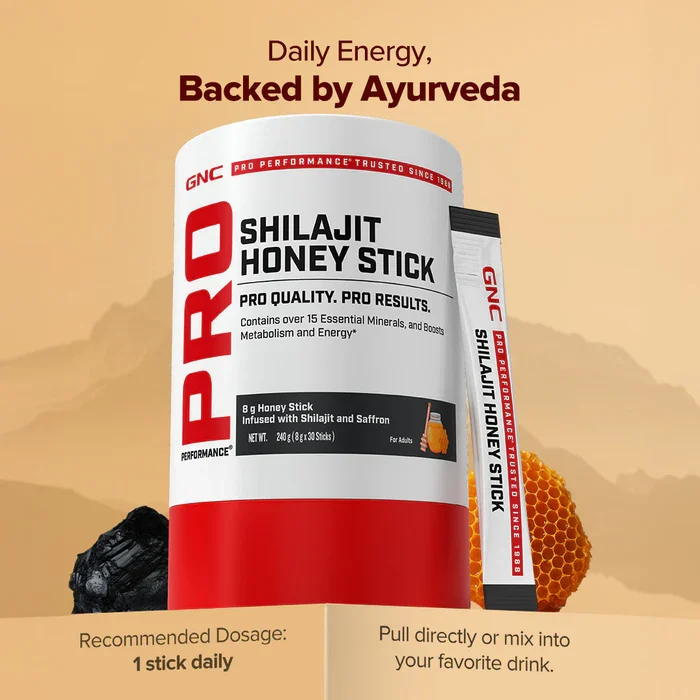 GNC Shilajit Honey Stick | 30 Servings - Image 6
