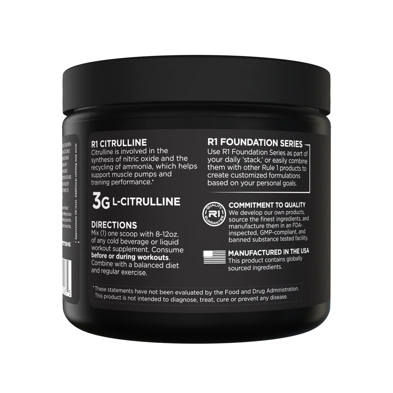 Rule1 L-Citrulline Powder | 60 Servings | Made in USA - Image 3