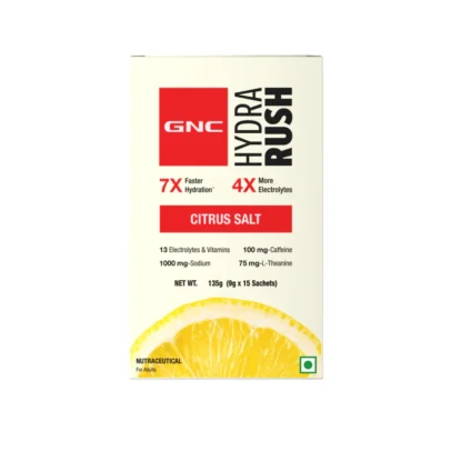GNC Hydra Rush Electrolyte Drink Mix (15 Sachets)
